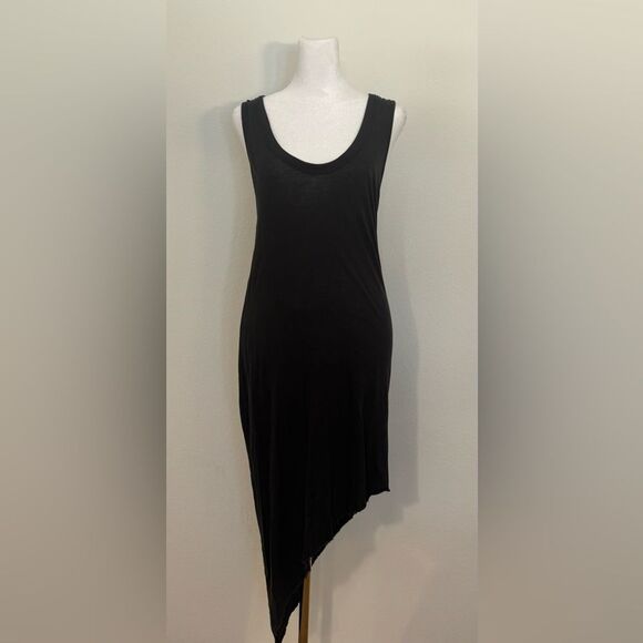 Alternative Apparel Asymmetrical Raw Hem Dark Gray Dress Women’s Size Medium - Picture 1 of 10